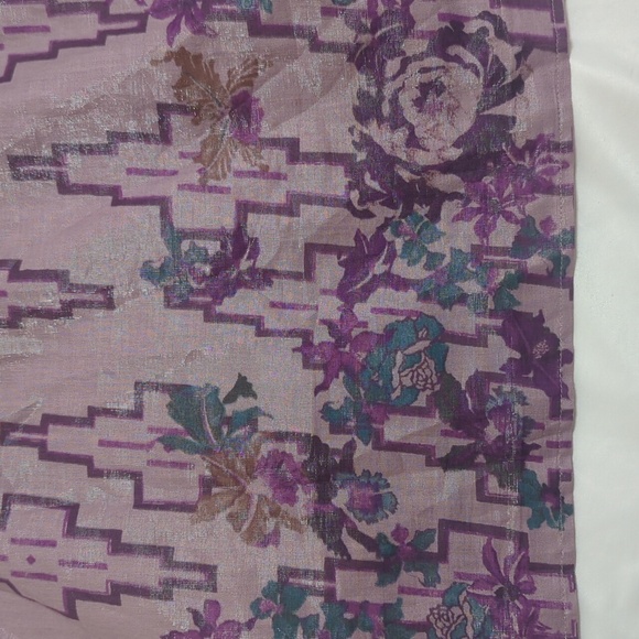 Free People Sleeveless Floral Mini Dress, Color Pearl Gray Size XS - Picture 6 of 14